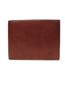 Luxusní hnědá hladká kožená peněženka Marta Ponti no. B202
