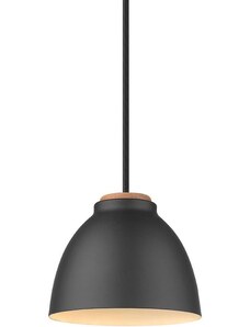 Černé kovové závěsné světlo Halo Design Niva 14 cm