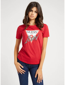 Guess dámské červené tričko