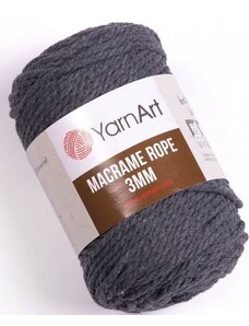 YarnArt Macrame Rope 3,0 mm tmavě šedá 758