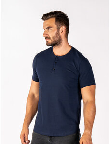 TallGuys Pánské klasické tričko | knoflíček | Navy | VÝPRODEJ