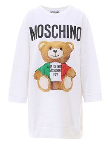 Bílé mikinové šaty - MOSCHINO