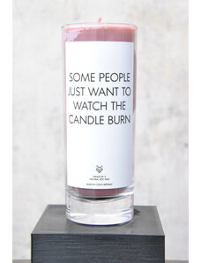 Things by E. IRONIC CANDLES - SOME PEOPLE - sójová svíčka růžová / karamel