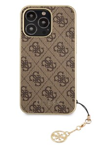 Ochranný kryt pro iPhone 13 Pro MAX - Guess, 4G Charms Brown