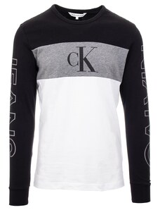 Calvin Klein pánské tričko bílé s černou a šedou