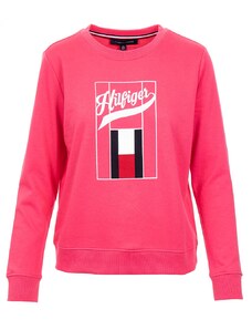 Tommy Hilfiger dámská mikina růžová s potiskem