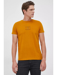 Tommy Hilfiger pánské hořčicově žluté tričko