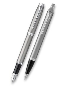 Parker IM Essential Stainless Steel CT - sada plnicí pero a kuličková tužka