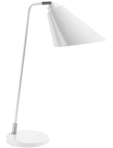 Bílá kovová stolní lampa Kave Home Tipir