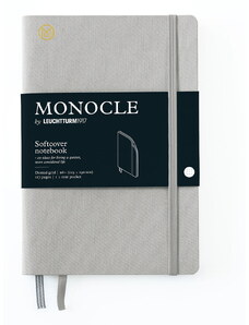 Zápisník Monocle by Leuchtturm1917 Paperback B6+, šedý tečkovaný