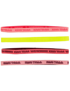 KARI TRAA Čelenka JANNI HEADBAND 4 ks - růžová / žlutá