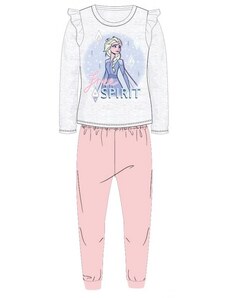 E plus M Dívčí pyžamo s dlouhým rukávem Ledové království / Frozen - Elsa - šedé