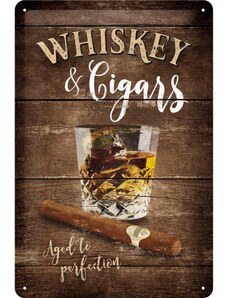 NOSTALGIC-ART Retro cedule plech 200x300 Whisky And Cigars