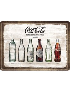 NOSTALGIC-ART Retro cedule pohlednice plech 100x140 Coca-Cola lahev