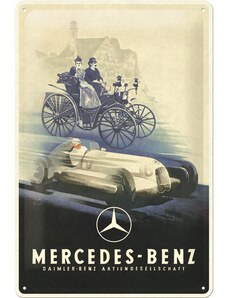 NOSTALGIC-ART Retro cedule plech 200x300 Mercedes-Benz (Silver Arrow Historic)