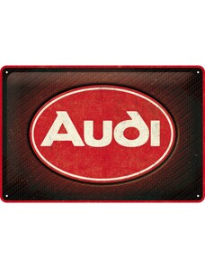 NOSTALGIC-ART Retro cedule plech 200x300 Audi Red Shine