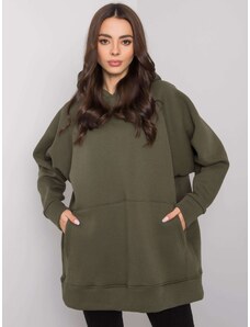 BASIC FEEL GOOD KHAKI MIKINA OVERSIZE STŘIHU SELITA --KHAKI