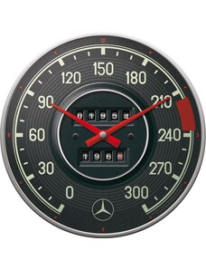 NOSTALGIC-ART Retro Hodiny nástěnné Mercedes Benz Tachometr