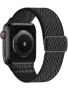 Crested Elastický navlékací řemínek pro Apple Watch 38, 40 a 41 mm s přezkou 3D černý