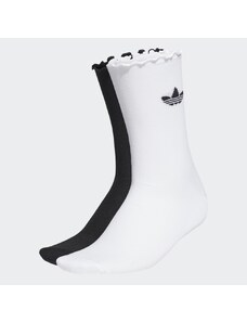 Adidas Ponožky Semi-Sheer Ruffle Crew - 2 páry