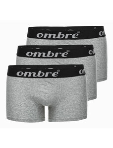 Ombre Clothing Pánské boxerky Kay šedá – 3 pack U159