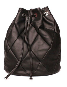 Dámský luxusní kožený batoh/kabelka na rameno Gianni Conti 318 černý | KabelkyproVas.cz