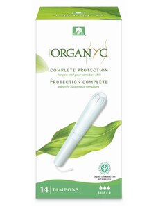 Organyc bio menstruační tampony s aplikátorem SUPER (14 ks)