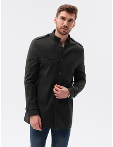 Ombre Clothing Pánský přechodový kabát Eliot černá C269