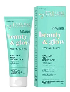 Eveline cosmetics Beauty & Glow Matující a detoxikační pleťový krém 75 ml