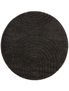 Mint Rugs - Hanse Home koberce Kusový koberec Norwalk 105105 dark grey - 160x160 (průměr) kruh cm