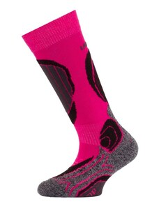 Lasting dětské merino lyžařské ponožky SJB růžové