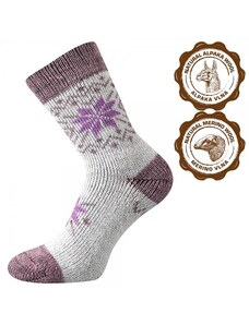 ALTA vlněné extra hřejivé antibakteriální ponožky se stříbrem Voxx růžová 35-38