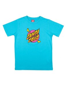 triko SANTA CRUZ - Crossbone Dot T-Shirt Aqua (AQUA)