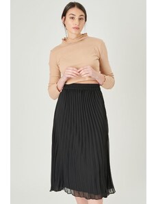 24Colours Černá plisovaná sukně