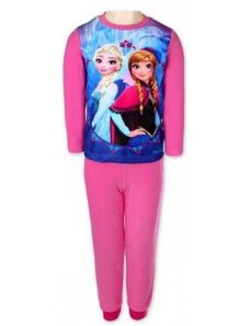 Setino Dívčí teplé zimní pyžamo Ledové království / Frozen Elsa a Anna - sv. růžové