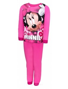 Setino Dívčí bavlněné pyžamo s dlouhým rukávem Minnie Mouse Disney - sv. ružové