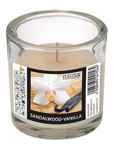 Gala Vonná svíčka Sandalwood-Vanilla ve skle ELEGANT