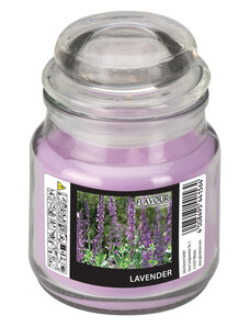 Gala Vonná svíčka Lavender ve skle s víkem malá