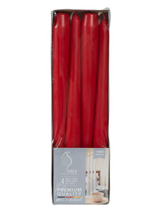 Gala Svíčky červené se stearinem 4 ks 25 cm