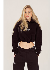 Girls Without Clothes Crop hoodie Home black