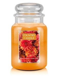 Country Candle Vonná Svíčka Golden Mums & Honeycrisp, 652 g
