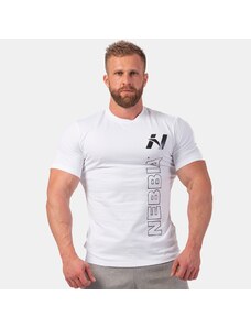 NEBBIA - Sportovní tričko pánské Vertical Logo 293 (white)