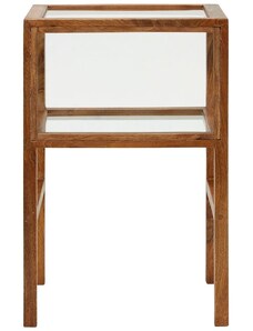House Doctor Hnědý mangový odkládací stolek Montre 28 x 38 cm