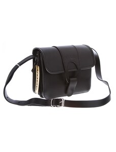 Kožená dámská kabelka přes rameno VOOC Vintage P28 černá