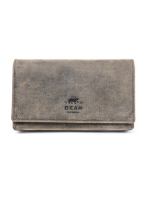 Dámská kožená peněženka Bear hnědá s RFID