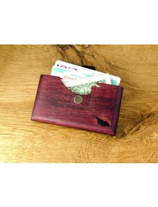 Oldgeorgian Dřevěná peněženka Amaranth