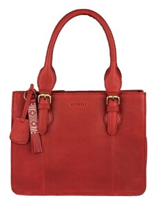 Kožená dámská kabelka červená Handbag S Desert Daisy Burkely