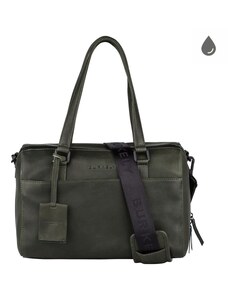 Kožená taška Handbag S Burkely Rain Riley zelená