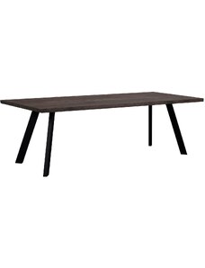 Tmavě hnědý dubový jídelní stůl ROWICO FRED 240 x 100 cm