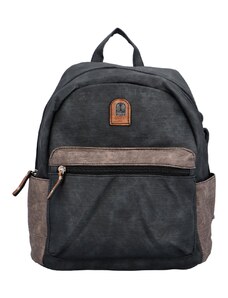 L&H Dámský koženkový batoh Ryana, černá-coffee